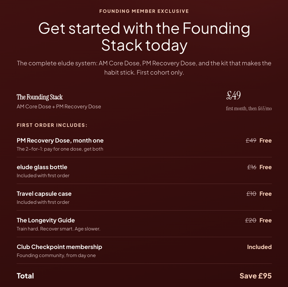 FOUNDERS OFFER AM+PM STARTER PACK